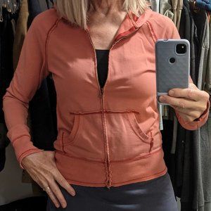 Aeropostale salmon full-zip hoodie sz M